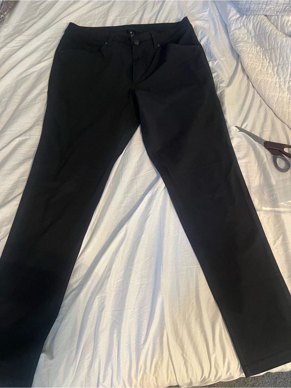 Lululemon ABC Slim-Fit 5 Pocket Warpstreme Pants Men’s 31 Dark Charcoal